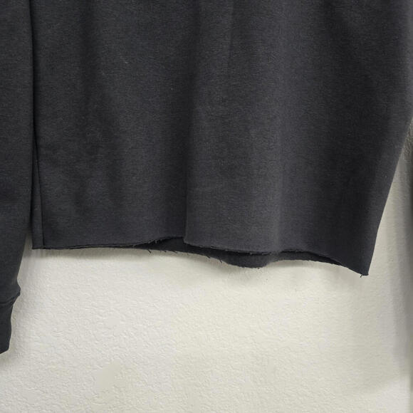 Rare Legacy Women's Crop-top Sweatsuit Hoodie Embroidery Logo Gray Purple Size M - Picture 7 of 9